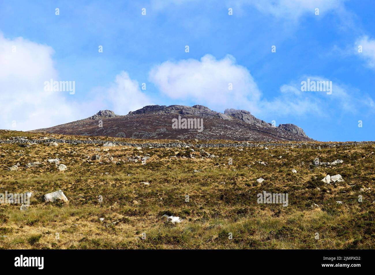 View of Slieve Binnian the third highest mountain in The Mourne Mountains, Northern Ireland Stock Photo