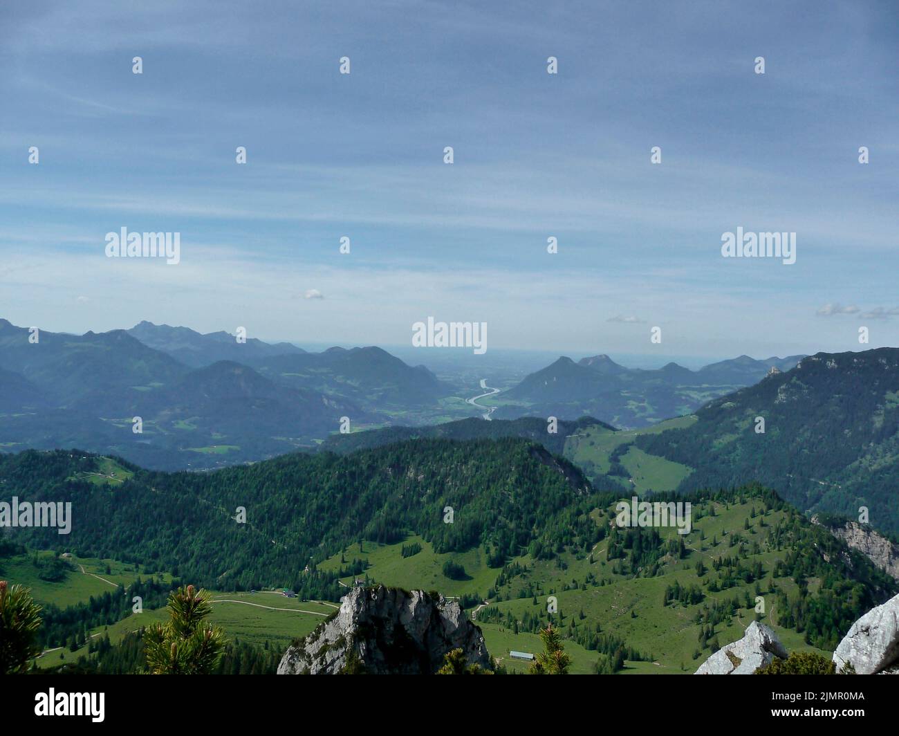 Widauersteig via ferrata, Scheffauer mountain, Tyrol, Austria Stock Photo