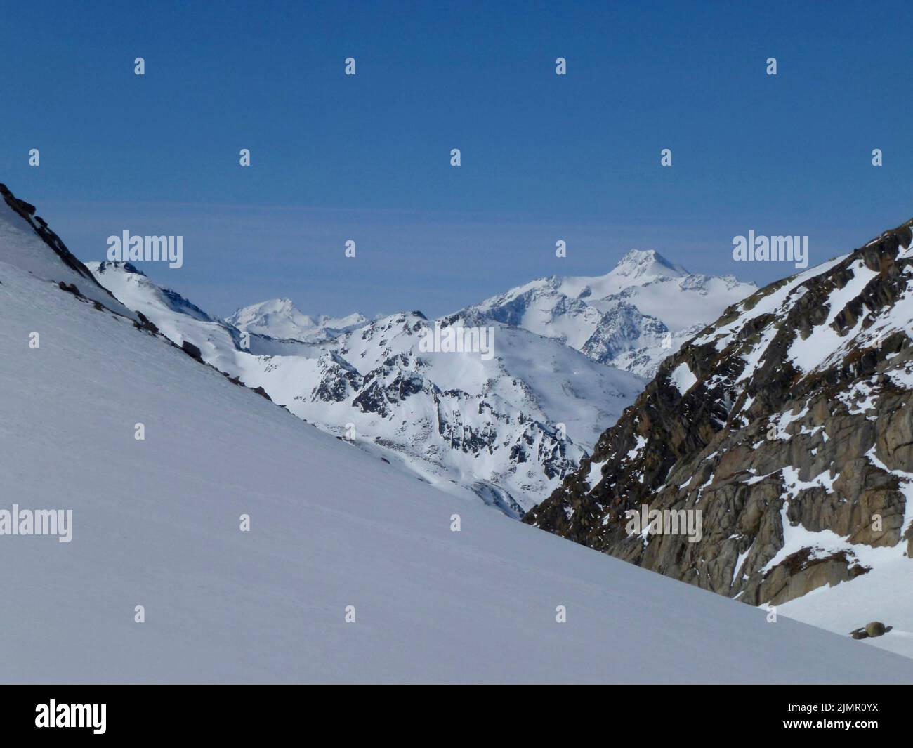 Wilder Pfaff mountain, ski tour, Tyrol, Austria Stock Photo