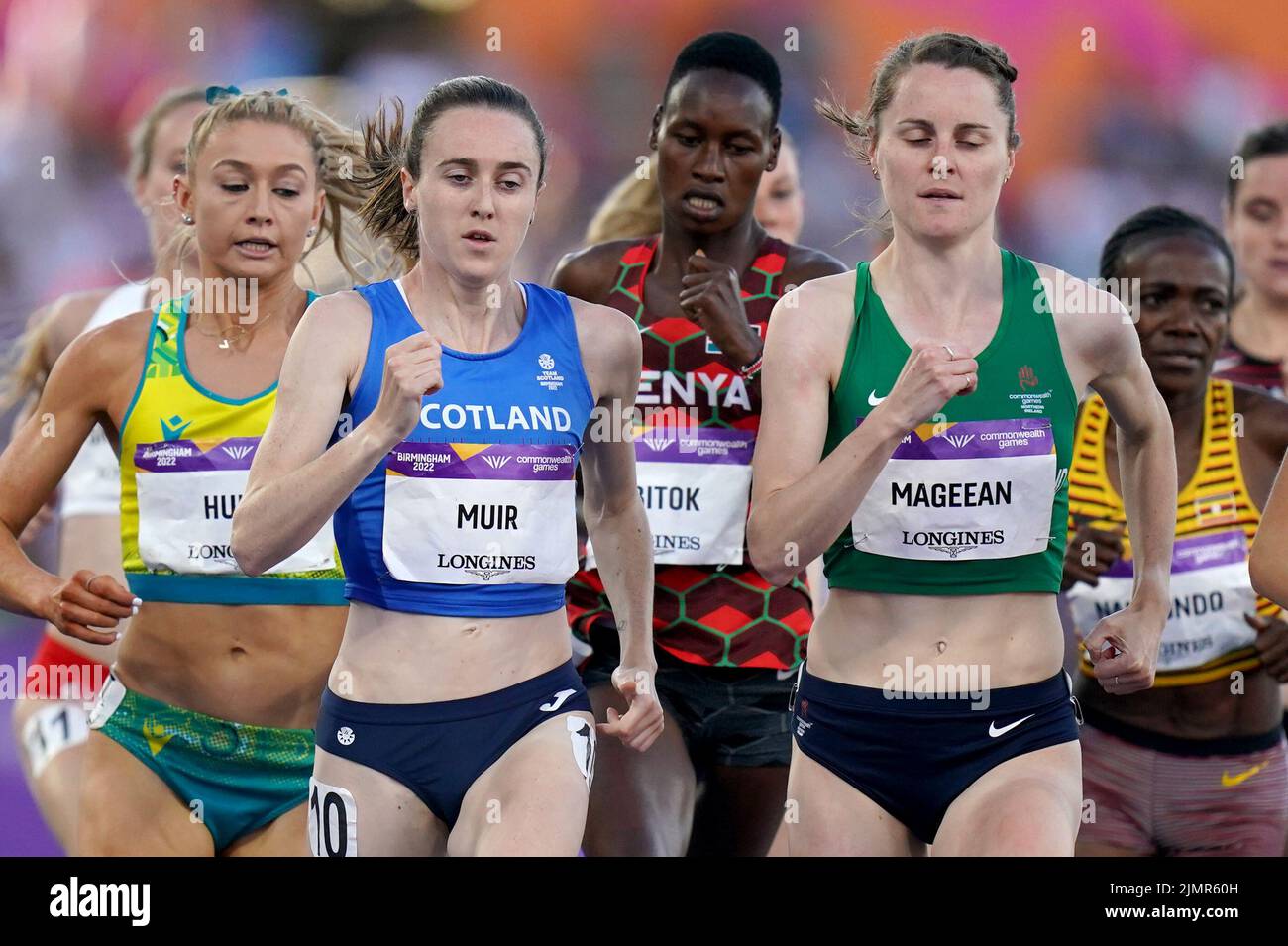 Scotland’s Laura Muir in action during the Women’s 1500m Final at Alexander Stadium on day ten of the 2022 Commonwealth Games in Birmingham. Picture date: Sunday August 7, 2022. Stock Photo