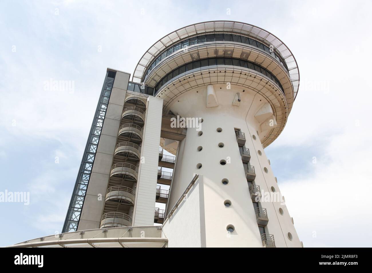 Observation tower called the lighthouse of mediterranean sea in Palavas