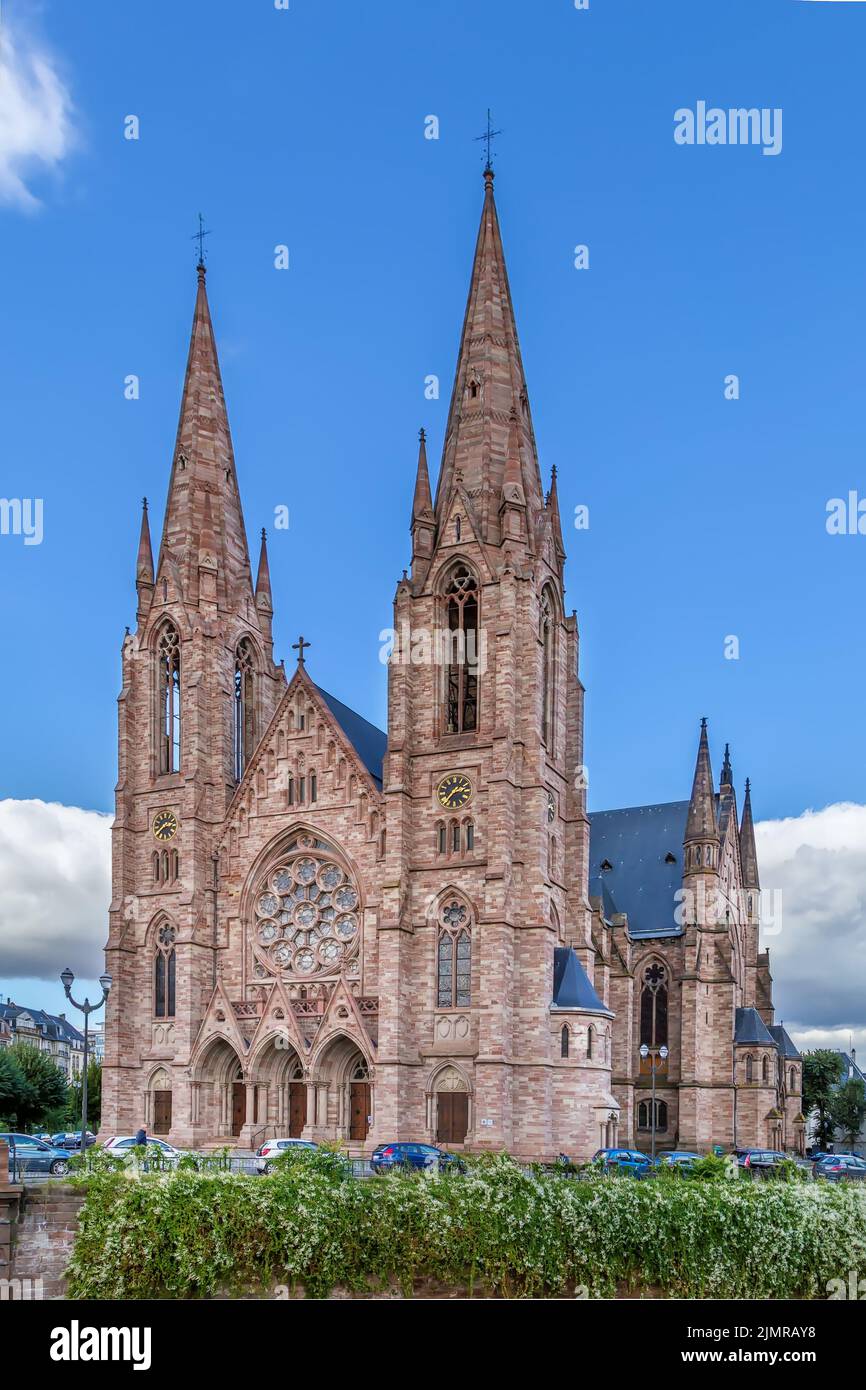 St. Paul Church, Strasbourg, France Stock Photo