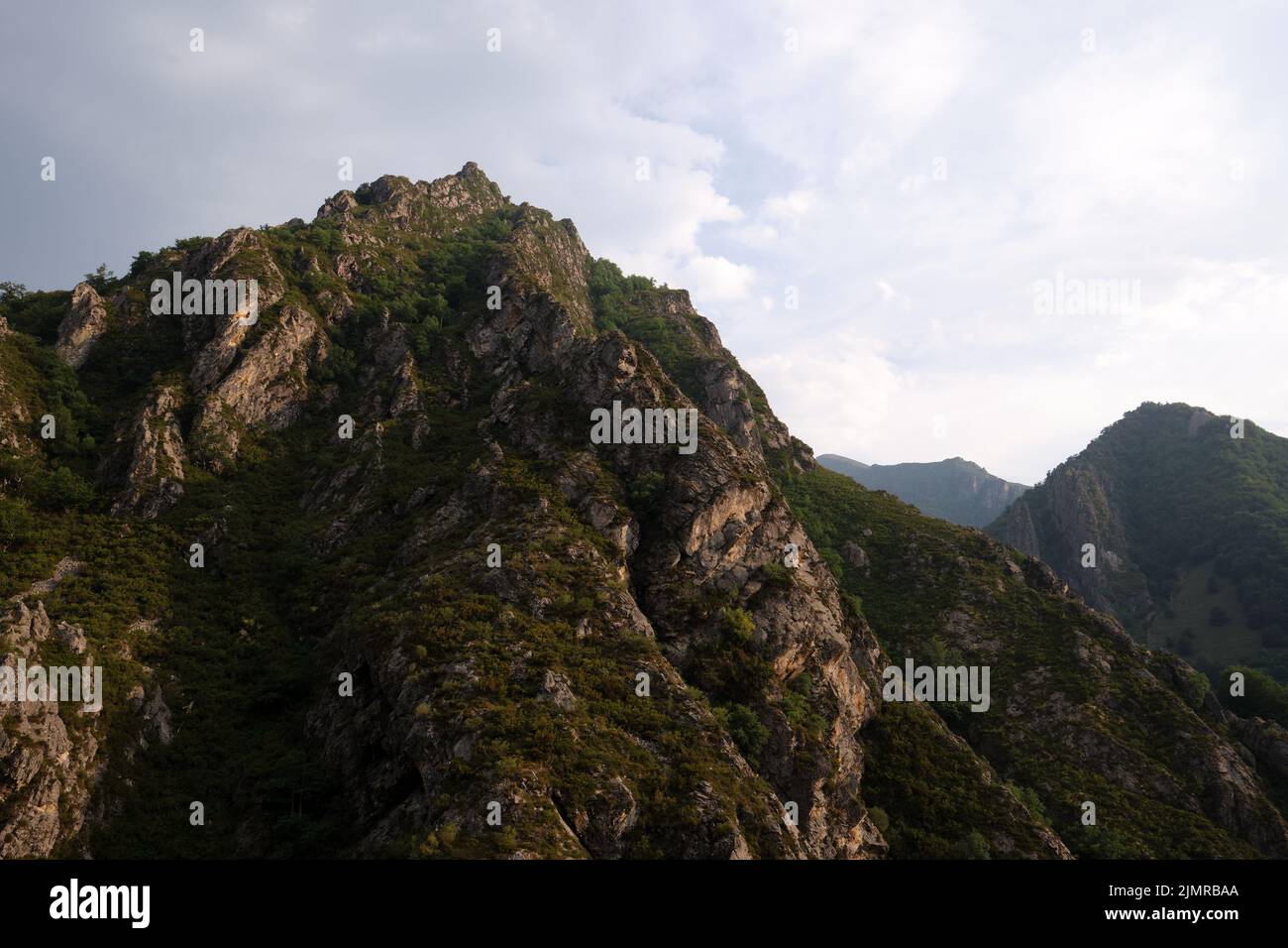 The Picos de Europa (Peaks of Europe), a mountain range extending for