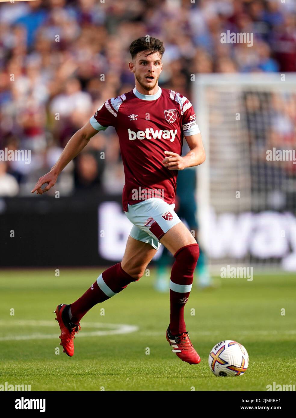 West Ham United's Declan Rice during the Premier League match at London Stadium. Picture date: Sunday August 7, 2022. Stock Photo