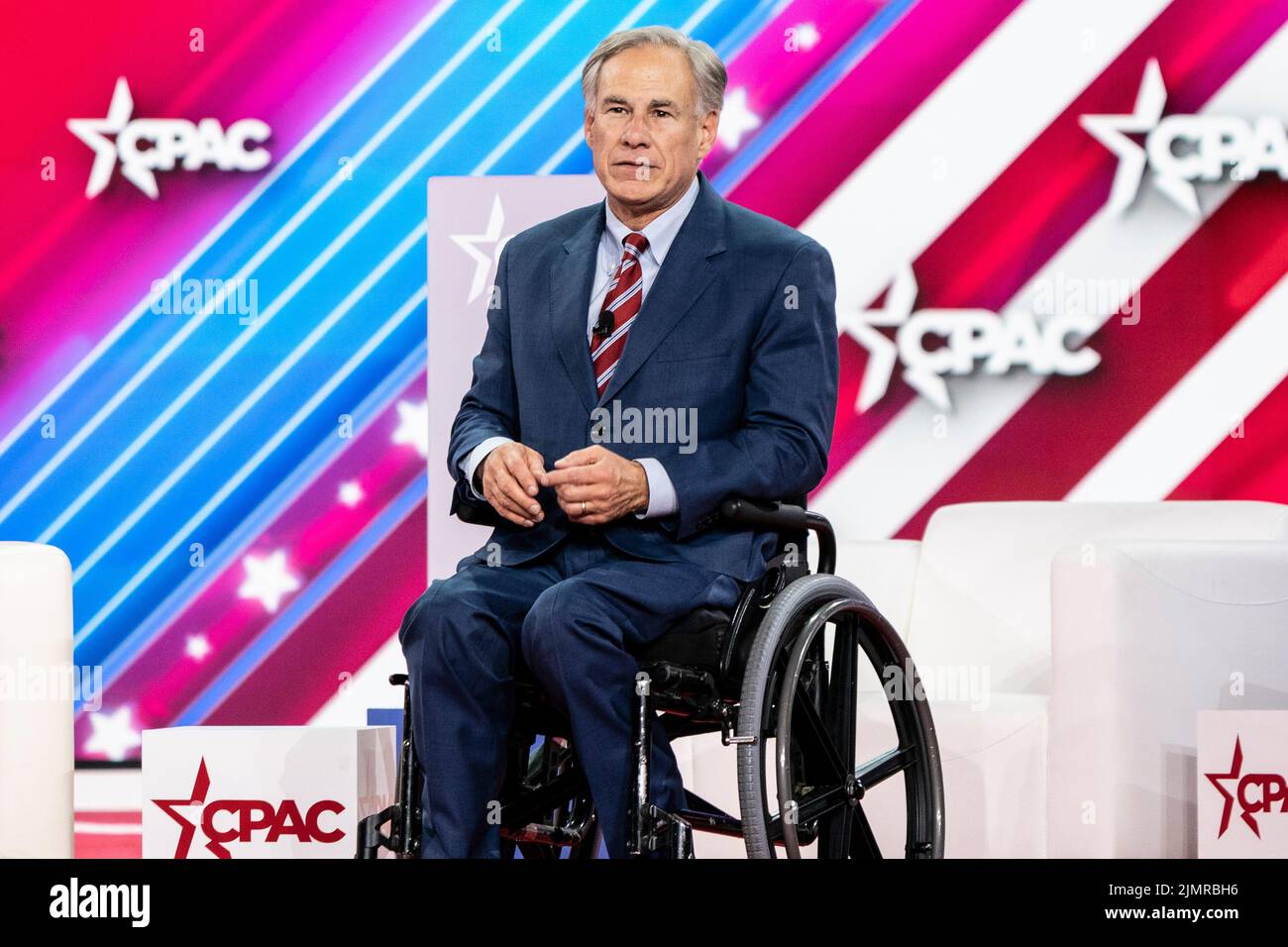 Dallas, TX August 4, 2022 Governor of Texas Greg Abbott speaks