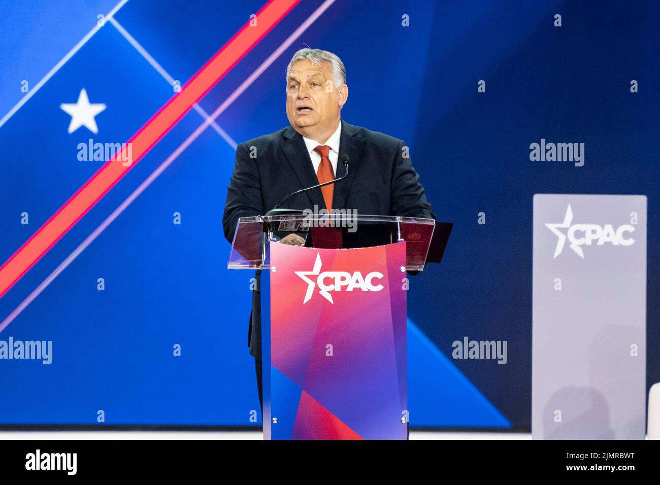 Dallas, TX - August 4, 2022: Prime Minister of Hungary Victor Orban