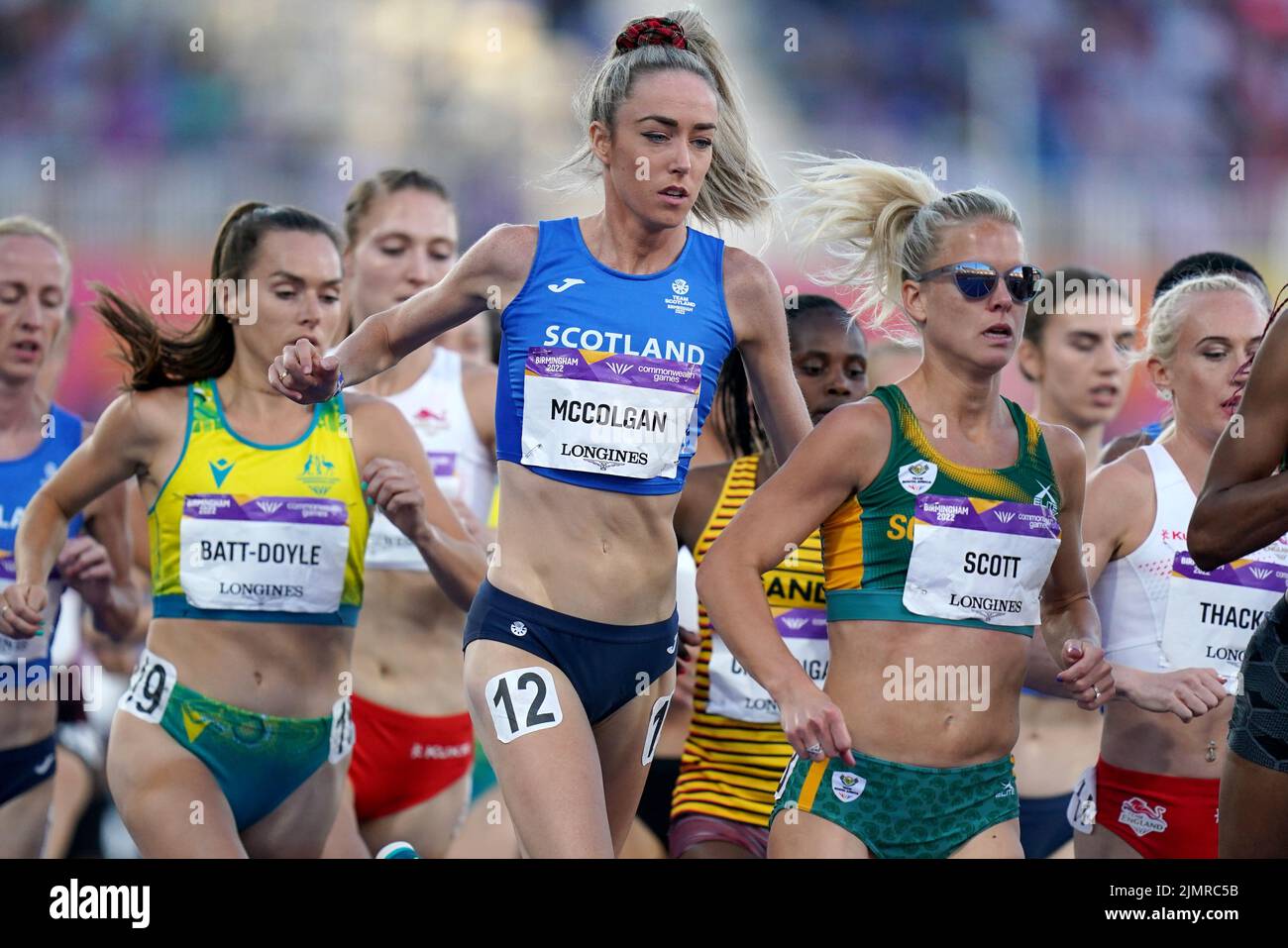 Scotland’s Eilish McColgan in action during the Women’s 5000m Final at Alexander Stadium on day ten of the 2022 Commonwealth Games in Birmingham. Picture date: Sunday August 7, 2022. Stock Photo