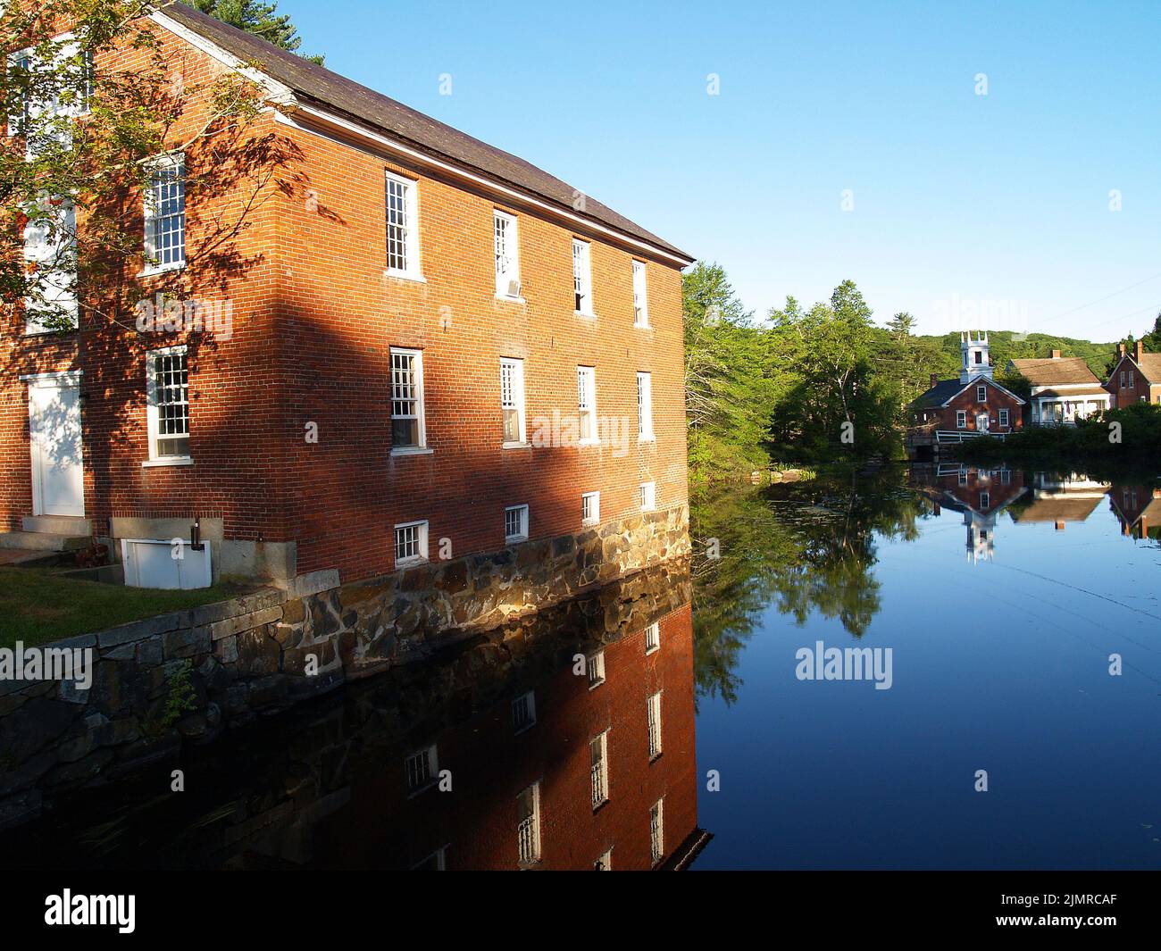 Harrisville, old mill town,New Hampshire Stock Photo