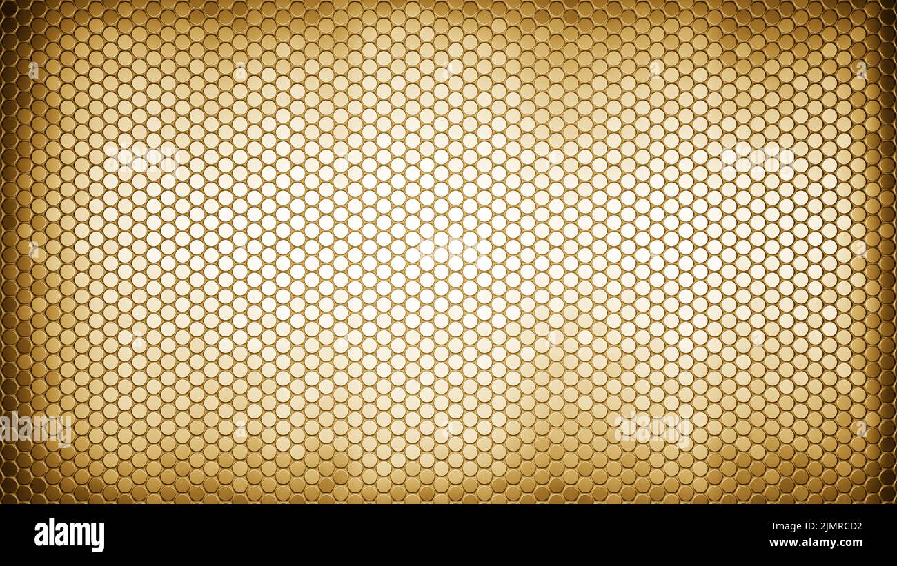 Gold carbon fiber background pattern. 3d rendering Stock Photo