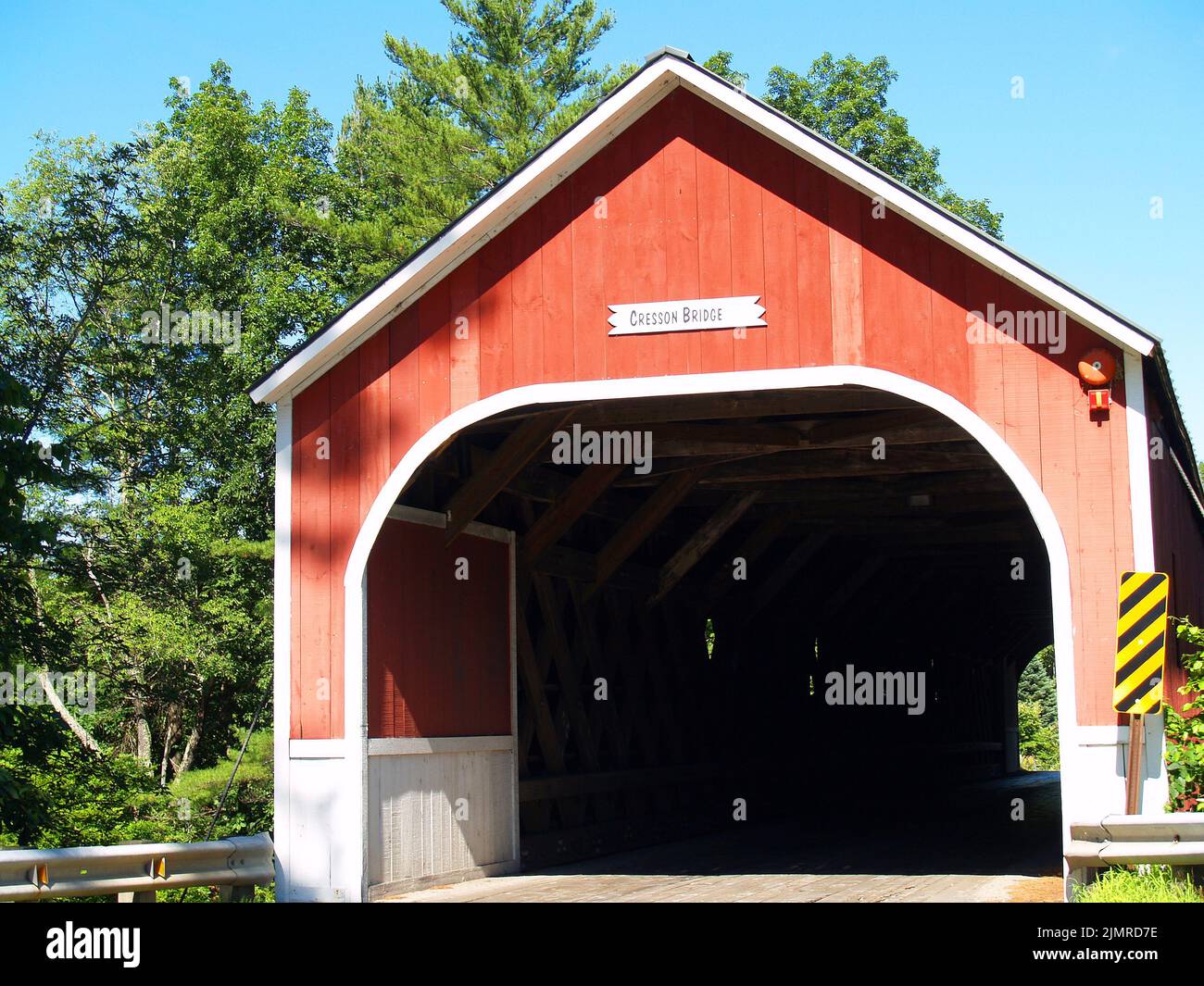 Carlton Covered Bridge,East Swanzey,New Hampshire Stock Photo