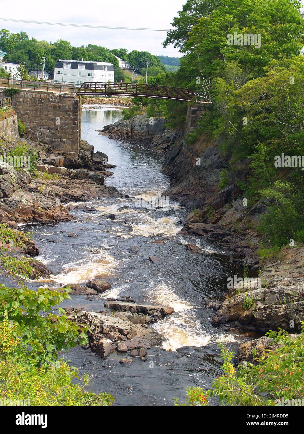 Bad Little Falls,Machias,Maine Stock Photo