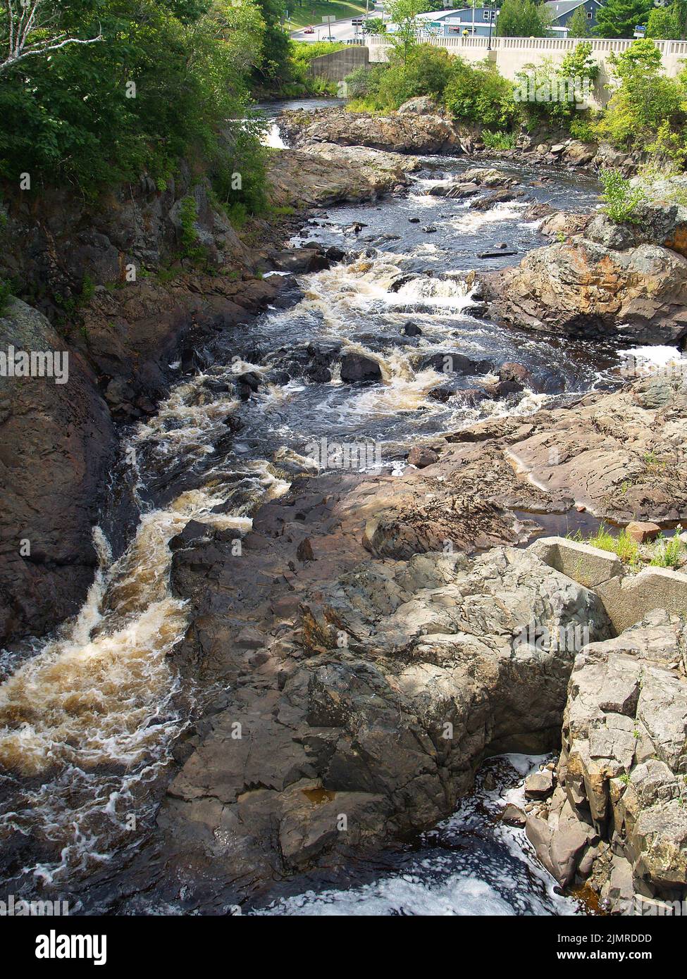 Bad Little Falls,Machias,Maine Stock Photo