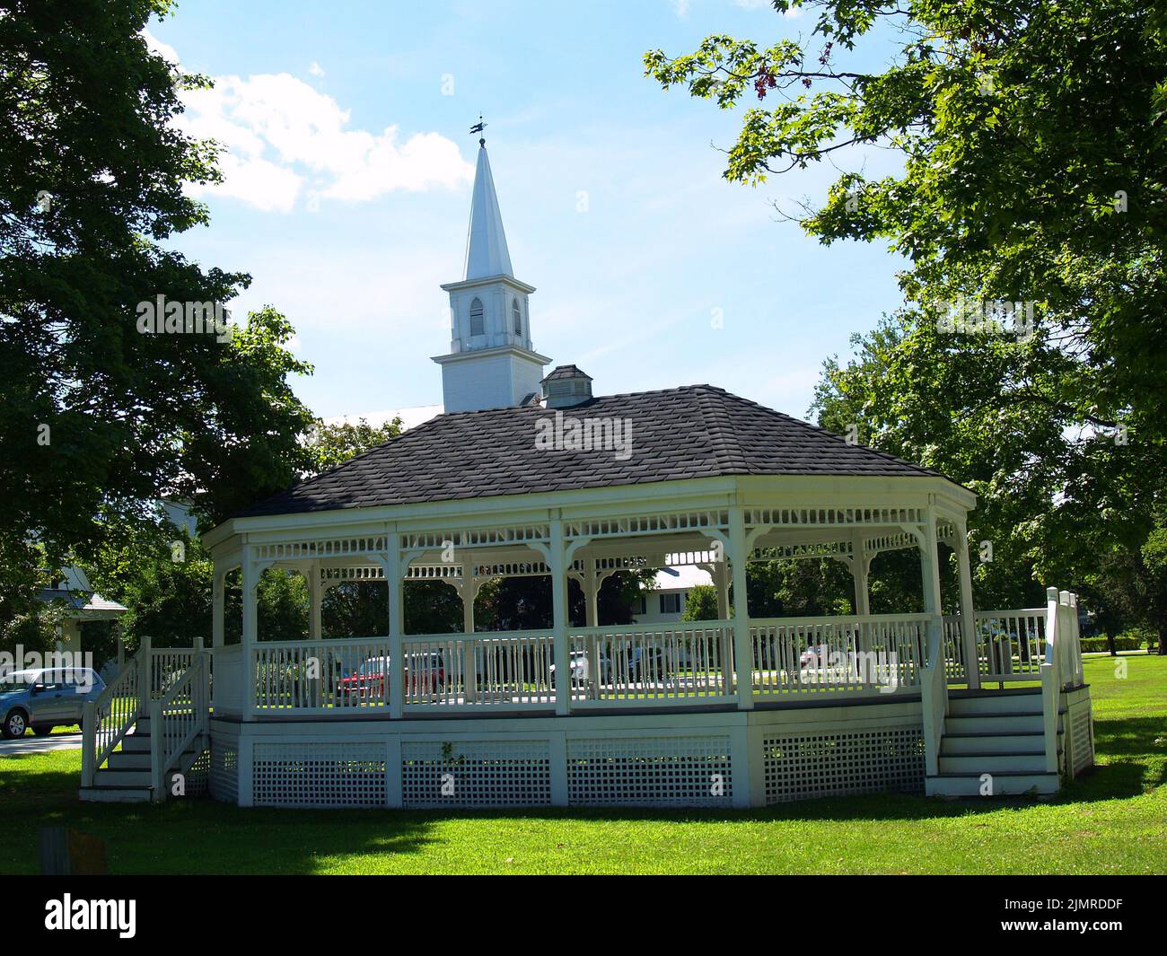 Walpole bandstand,Walplole,New Hampshire Stock Photo