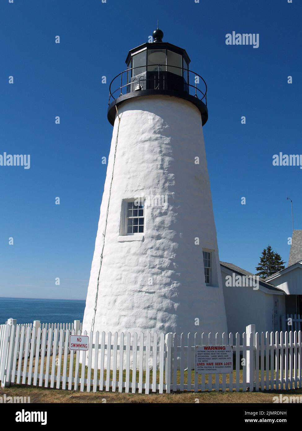 Pemaquid Point Lighthouse,Maine Stock Photo