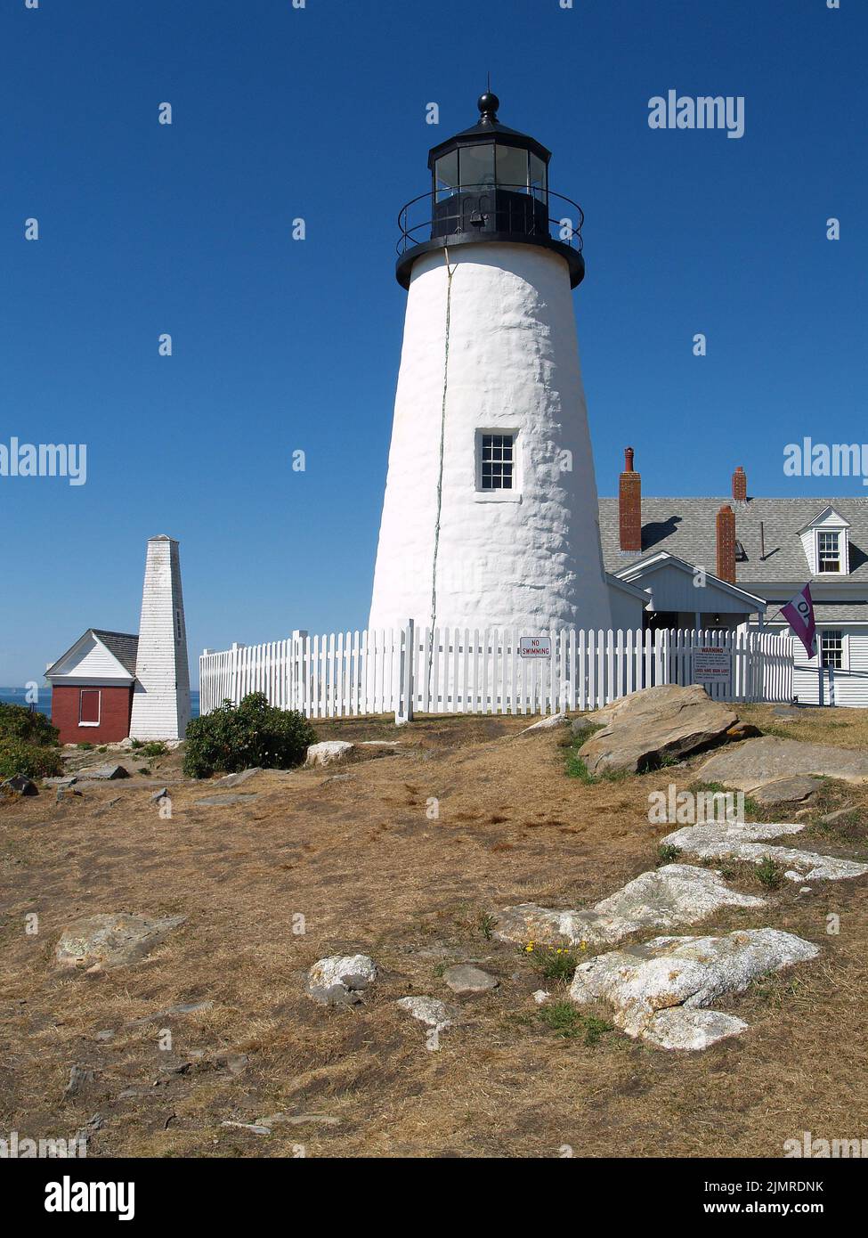 Pemaquid Point Lighthouse,Maine Stock Photo