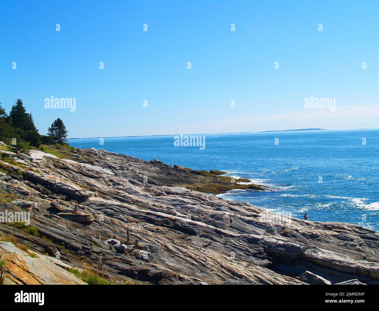 Rocky coast of Maine Stock Photo