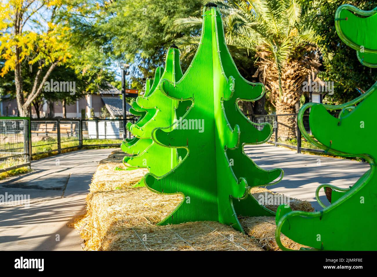 A bright and colorful expansive zoo with 4 zones in Reid Park Zoo