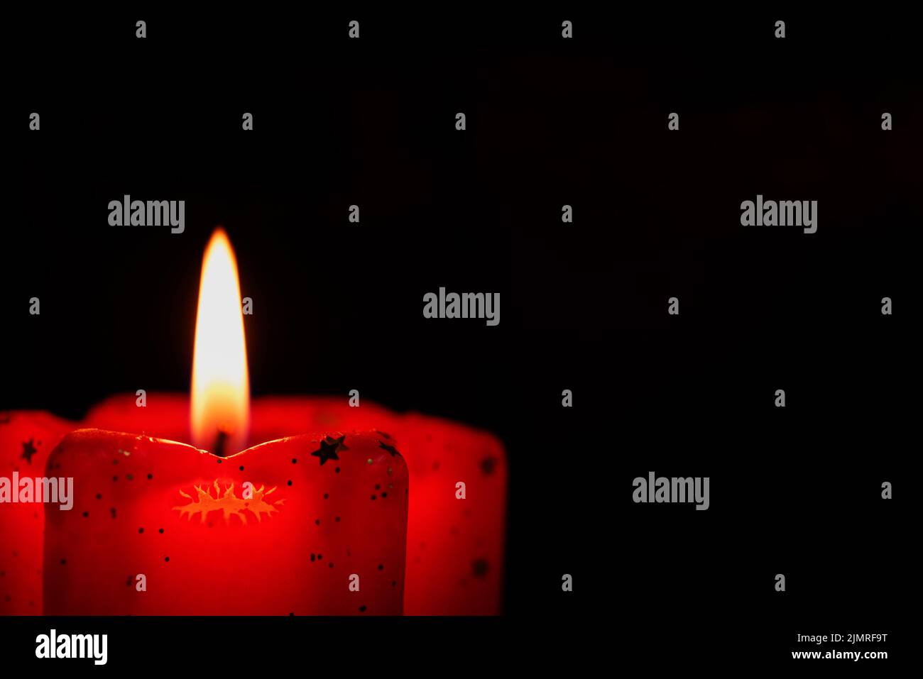 Close up burning candle flame hi-res stock photography and images - Alamy