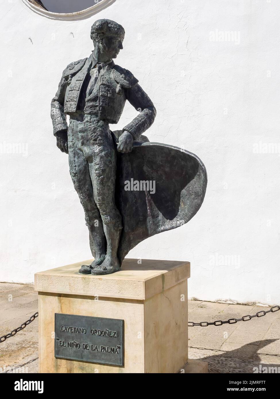 RONDA, ANDALUCIA/SPAIN - MAY 8 : Statue of Cayetano Ordonez El nino de la Palma bullfighter in Ronda Andalucia Spain on May 8, 2 Stock Photo