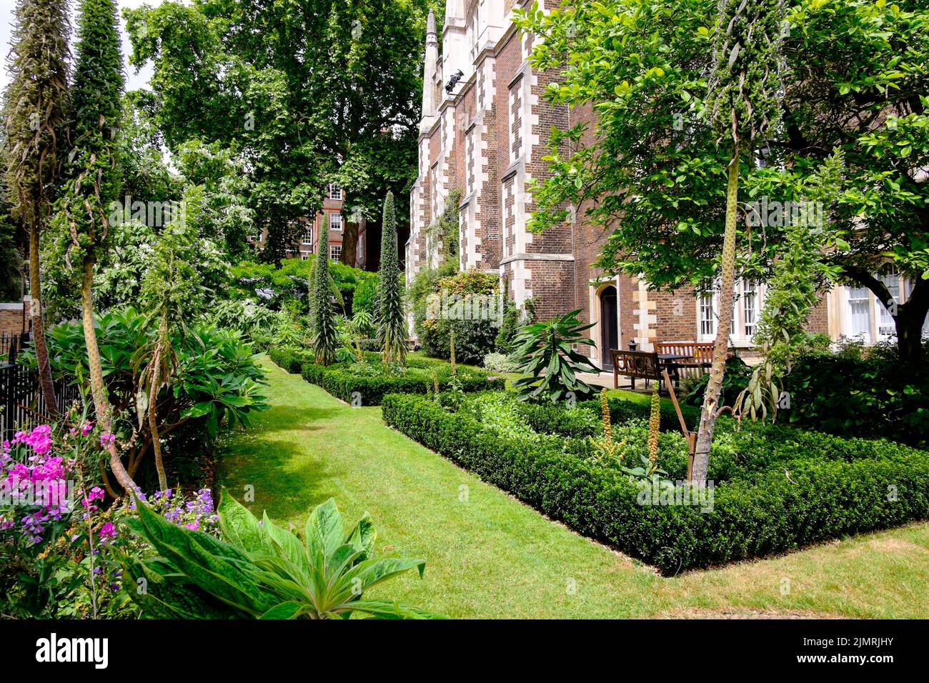 Middle Temple garden, Temple, London, UK. Stock Photo