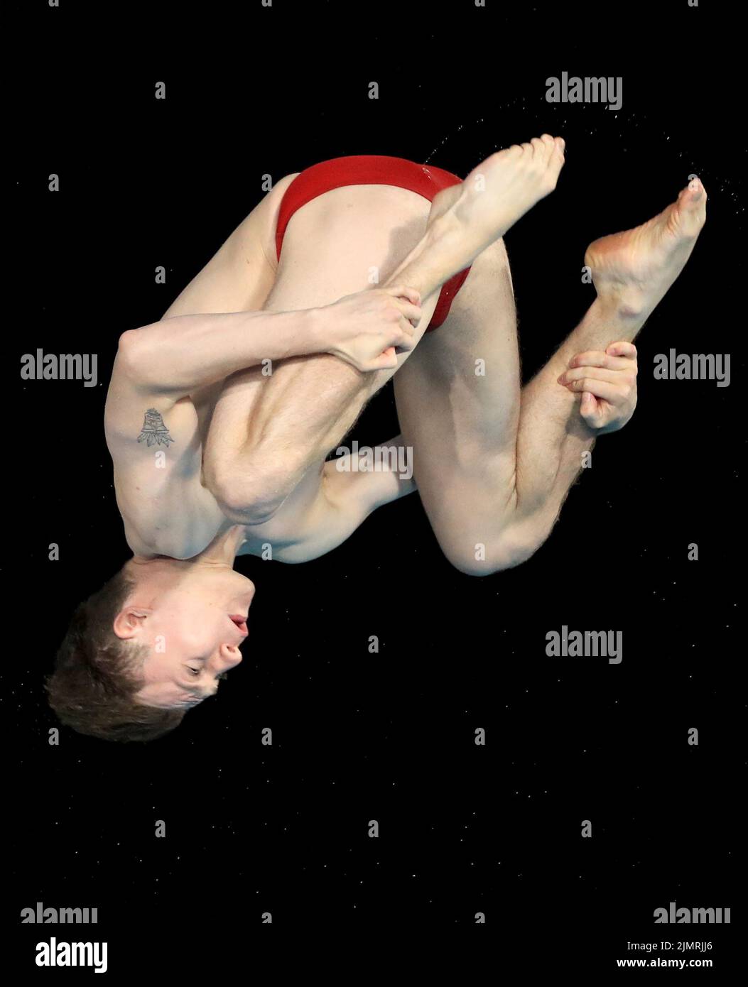England’s Noah Oliver Williams in action during the Men’s 10m Platform Final at Sandwell Aquatics Centre on day ten of the 2022 Commonwealth Games in Birmingham. Picture date: Sunday August 7, 2022. Stock Photo