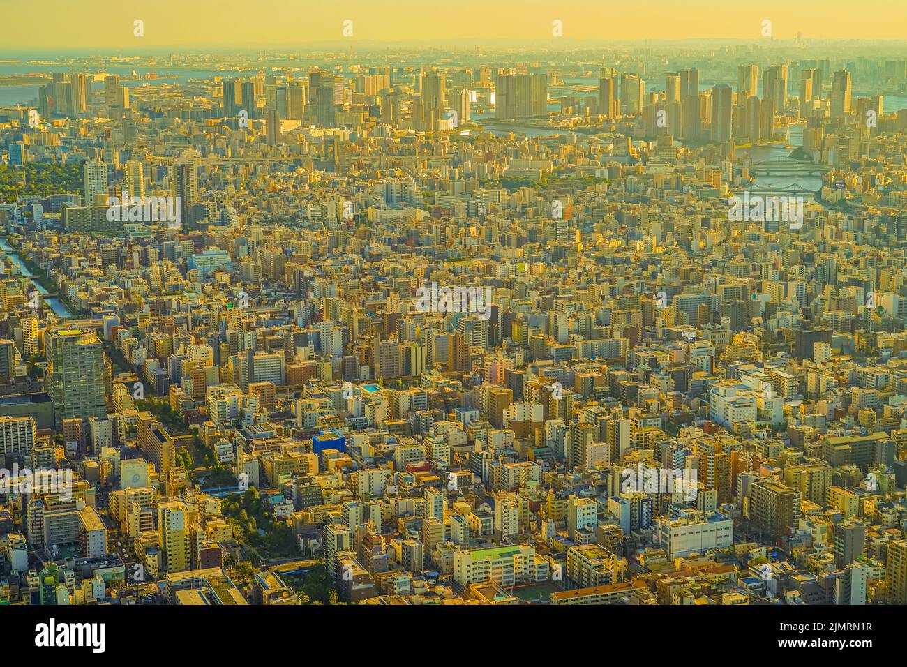 Cityscape of Chuo Ward, Chuo-ku, Tokyo Stock Photo