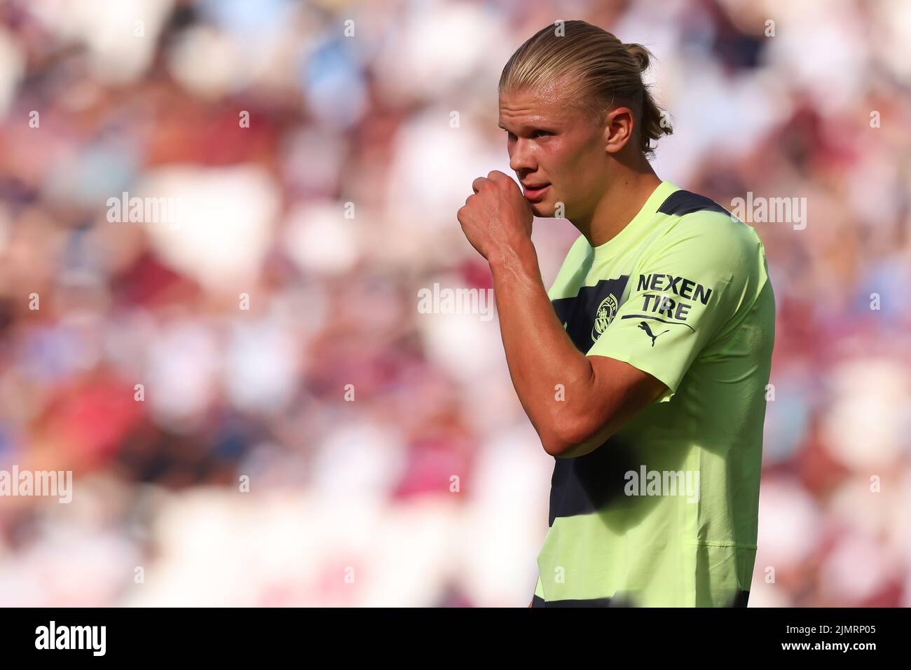 Manchester City Live Erling haaland manchester city west ham hi-res stock photography and