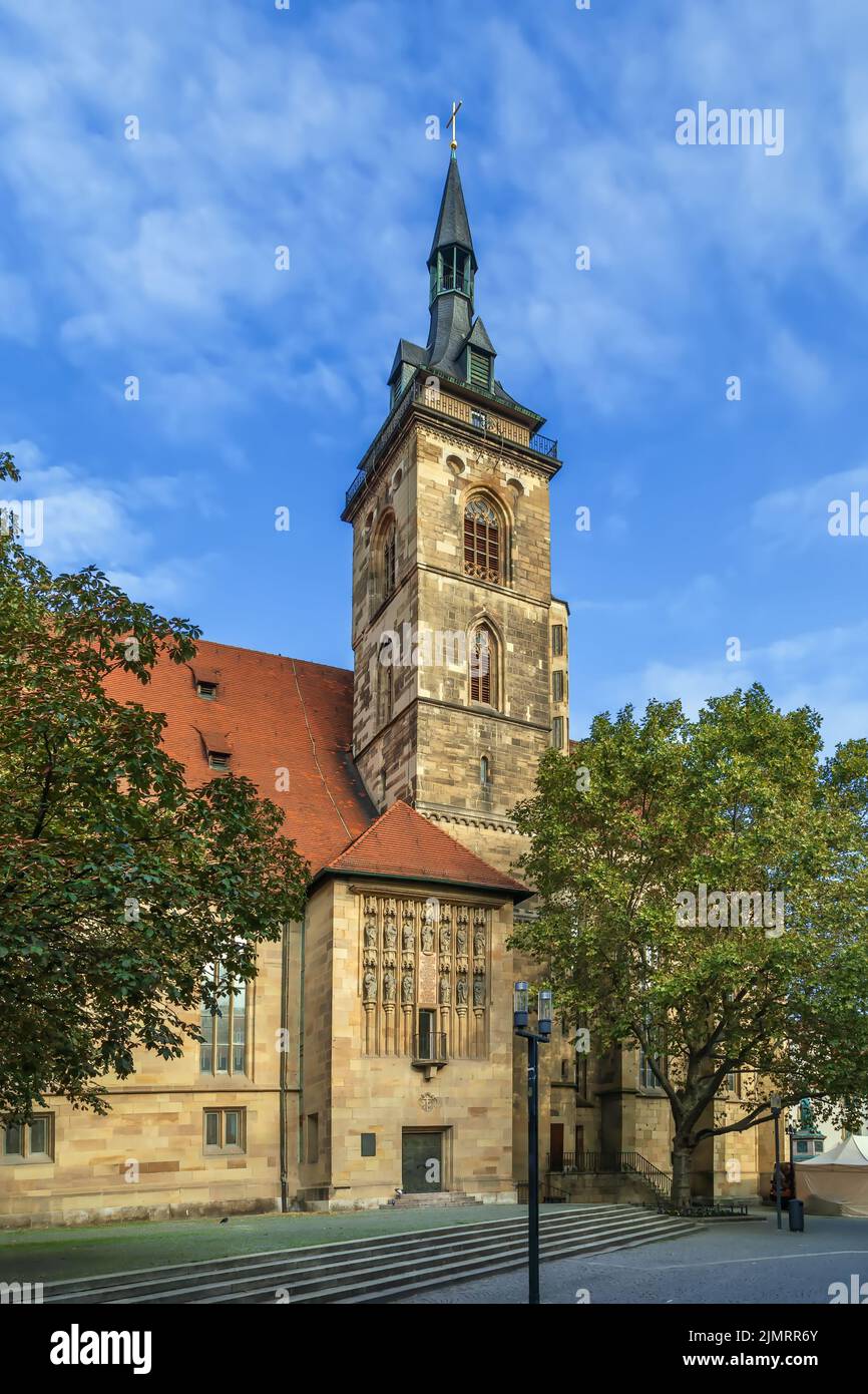 Stiftskirche Stuttgart Germany Stock Photo Alamy