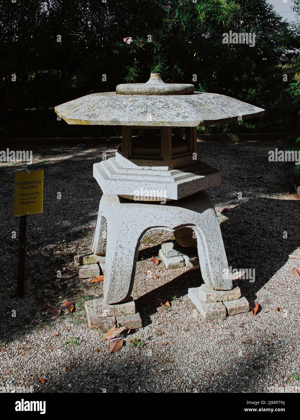 A Pagoda voted donated  from the Japanese Emperor Hirohito to the dictator Mussolini Stock Photo