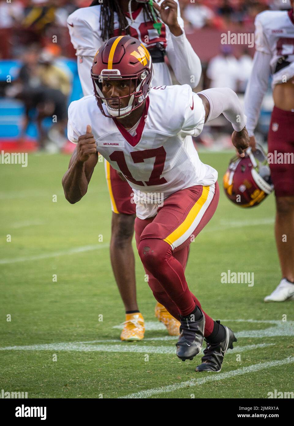 August 6, 2022: Washington Commanders wide receiver Terry McLaurin (17) during the team's NFL