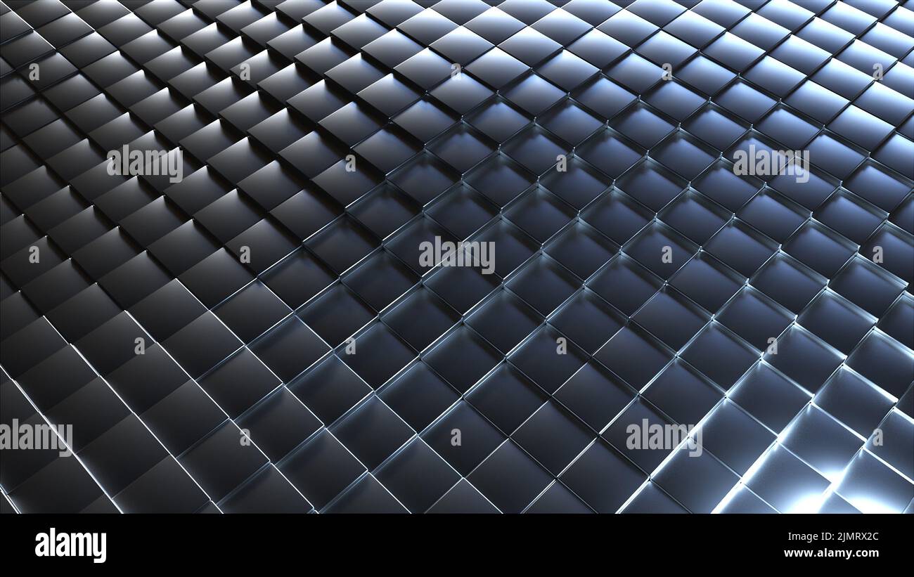 Surface silver cubes Stock Photo