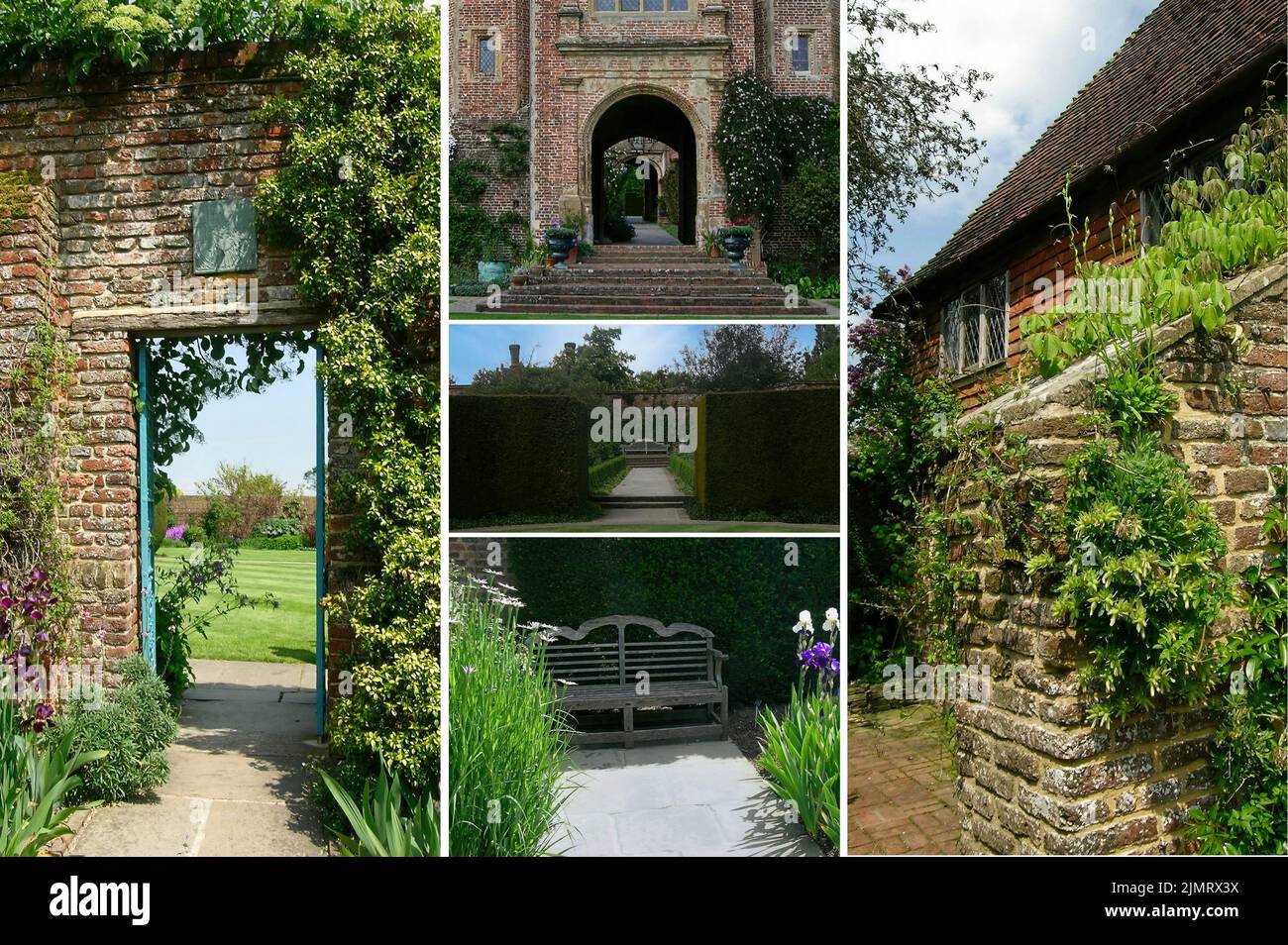 The Elizabethan tower at Sissinghurst in summer, one of the most famous