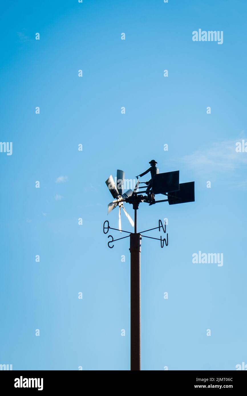 Anemometer, instrument to measures wind speed and direction. Fun