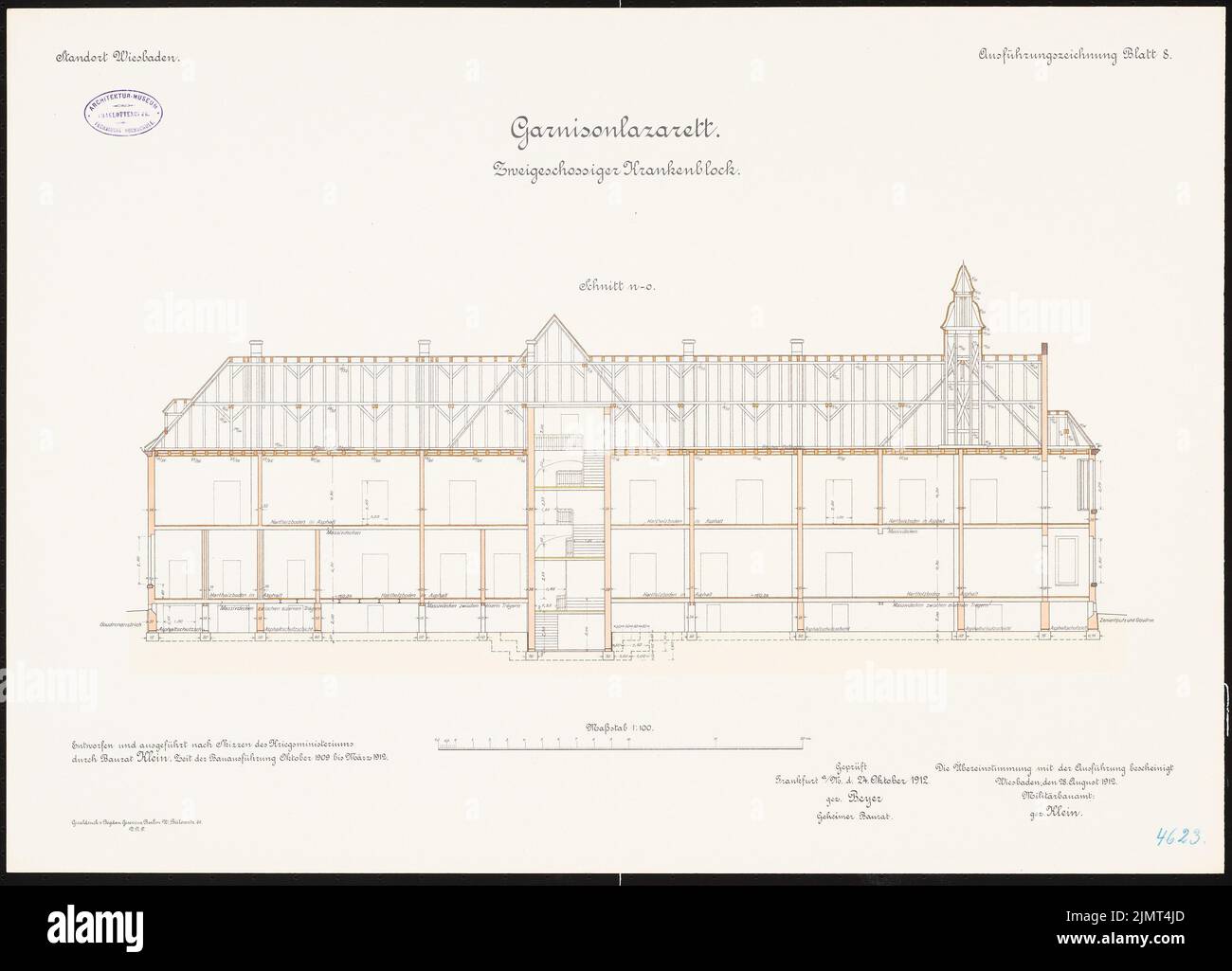 Unknown architect, Lazarett of the artillery barracks in Wiesbaden (28. ...