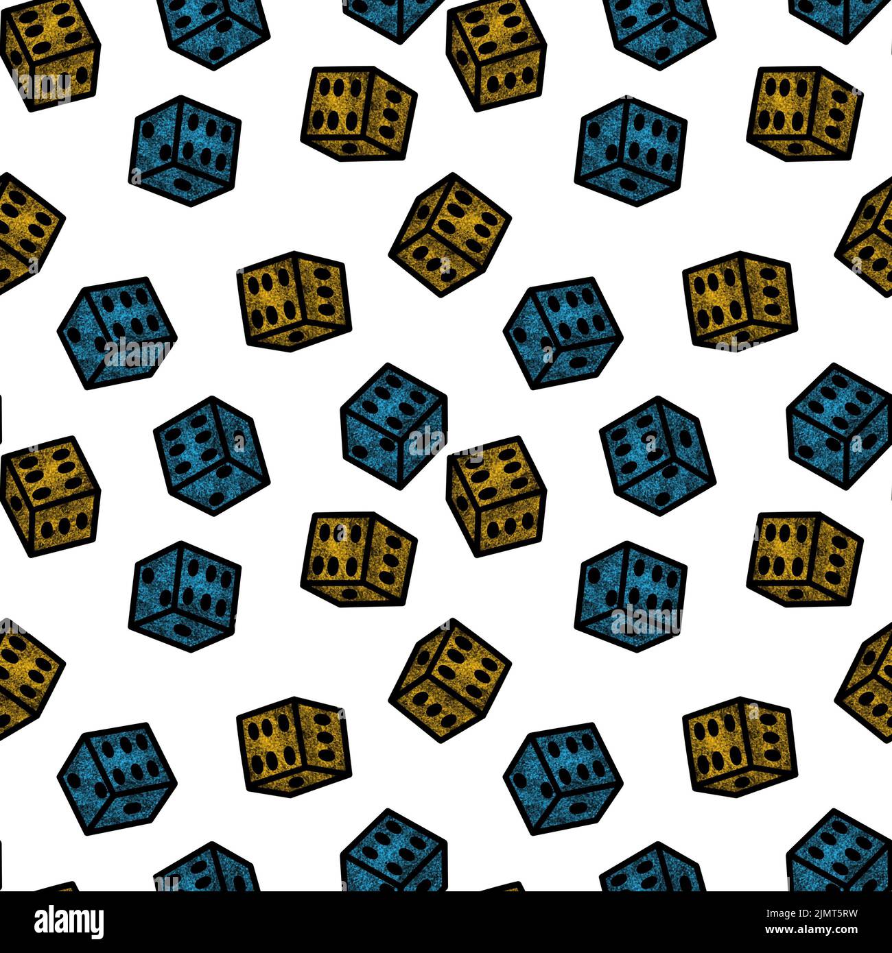 Cartoon geometric seamless game dice pattern for kids and clothes and ...
