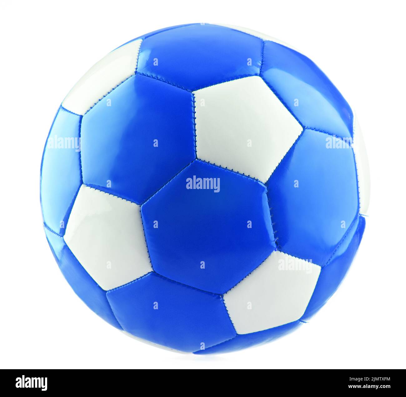 Leather soccer ball isolated on white background Stock Photo Alamy
