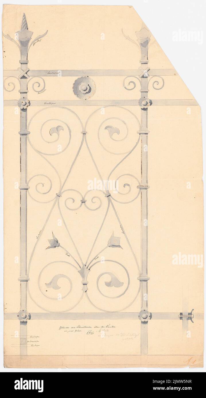 Jacobsthal johann eduard 1839 1902 schmiedeeisernes gelander hires