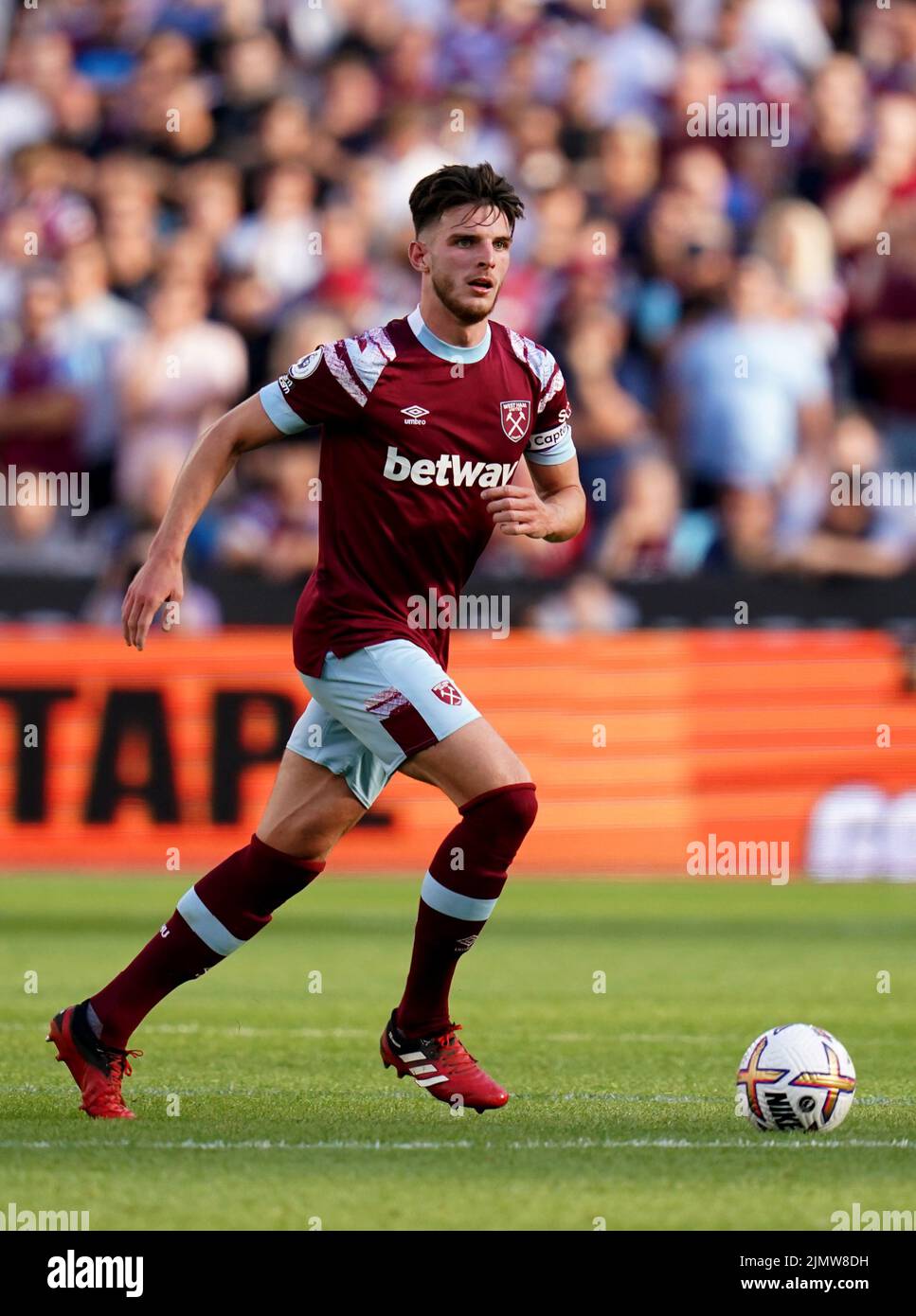 West Ham United's Declan Ricei during the Premier League match at London Stadium. Picture date: Sunday August 7, 2022. Stock Photo