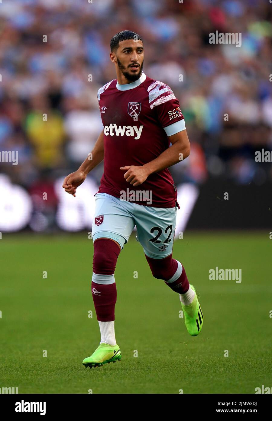 West Ham United's Said Benrahma during the Premier League match at London Stadium. Picture date: Sunday August 7, 2022. Stock Photo