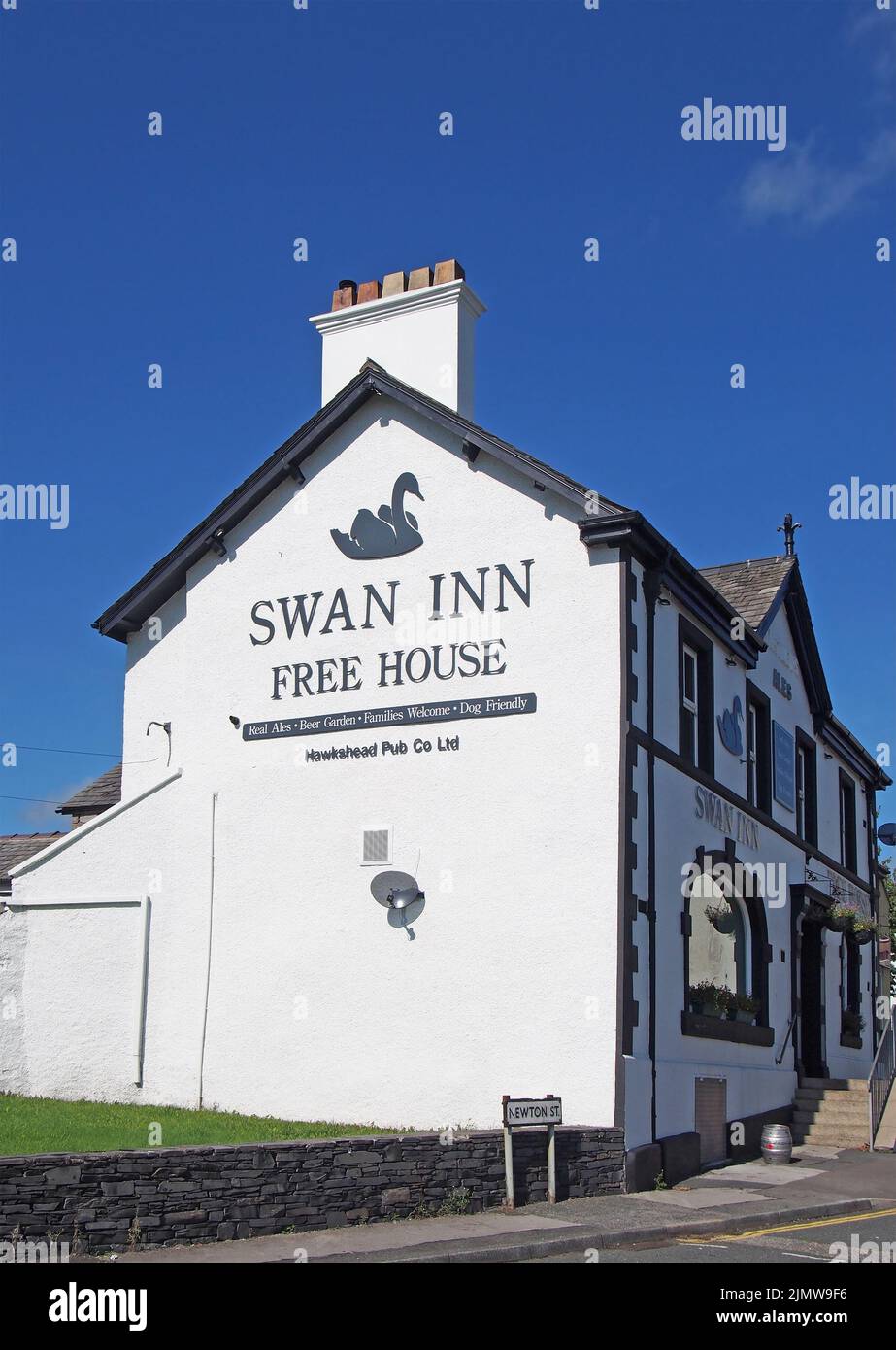 The swan inn public house in Ulverston Cumbria Stock Photo