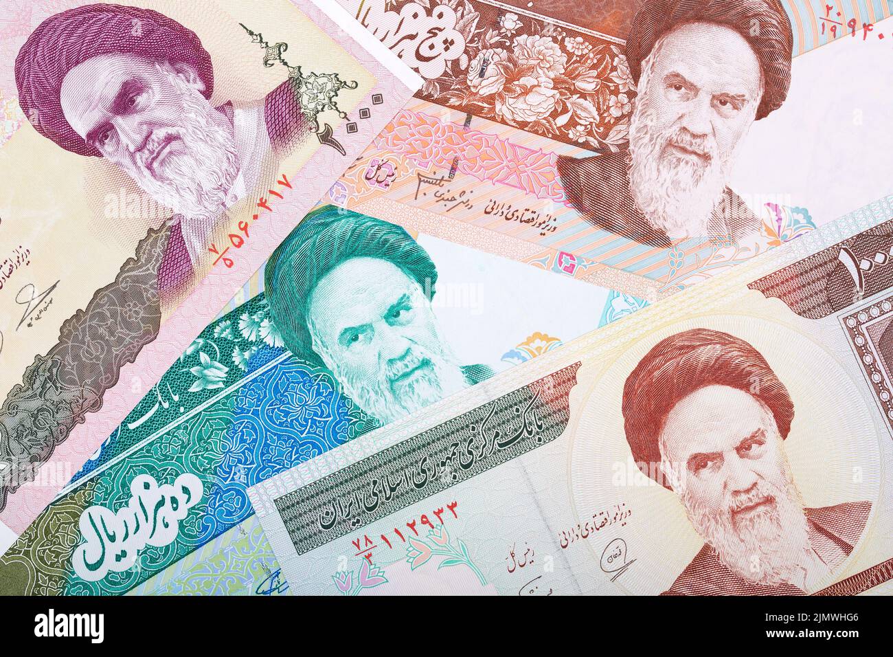 Money from Iran a business background Stock Photo - Alamy
