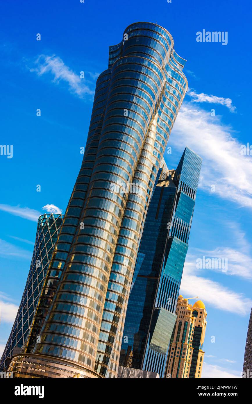 Doha skyline waterfront hi-res stock photography and images - Alamy