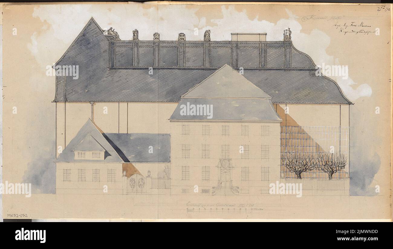 Martens Fred (1882-1920), gable wall. Monthly competition in January ...