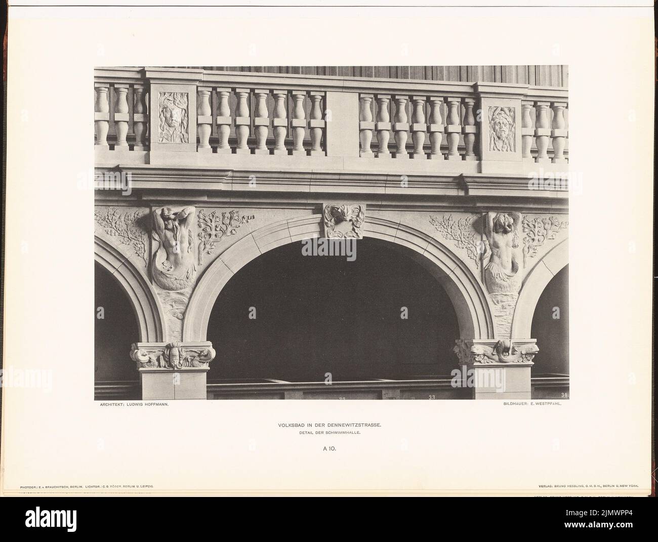 Hoffmann ludwig 1852 1932 volksbad in der dennewitzstrasse hires stock