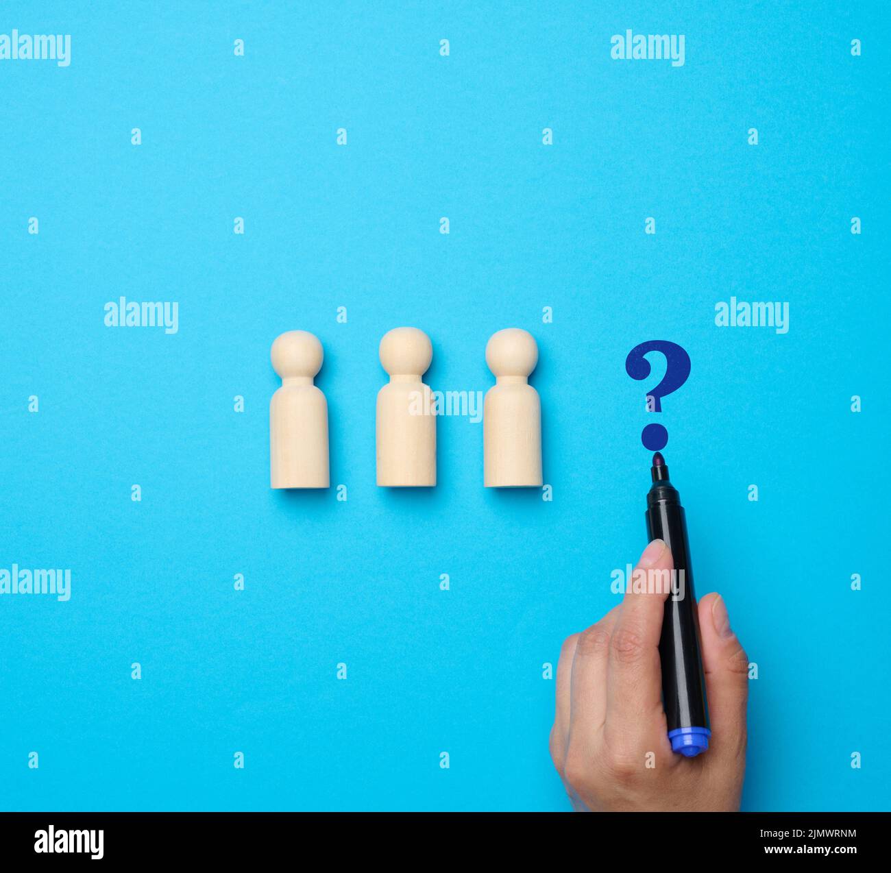 Job interview question mark hi-res stock photography and images - Alamy