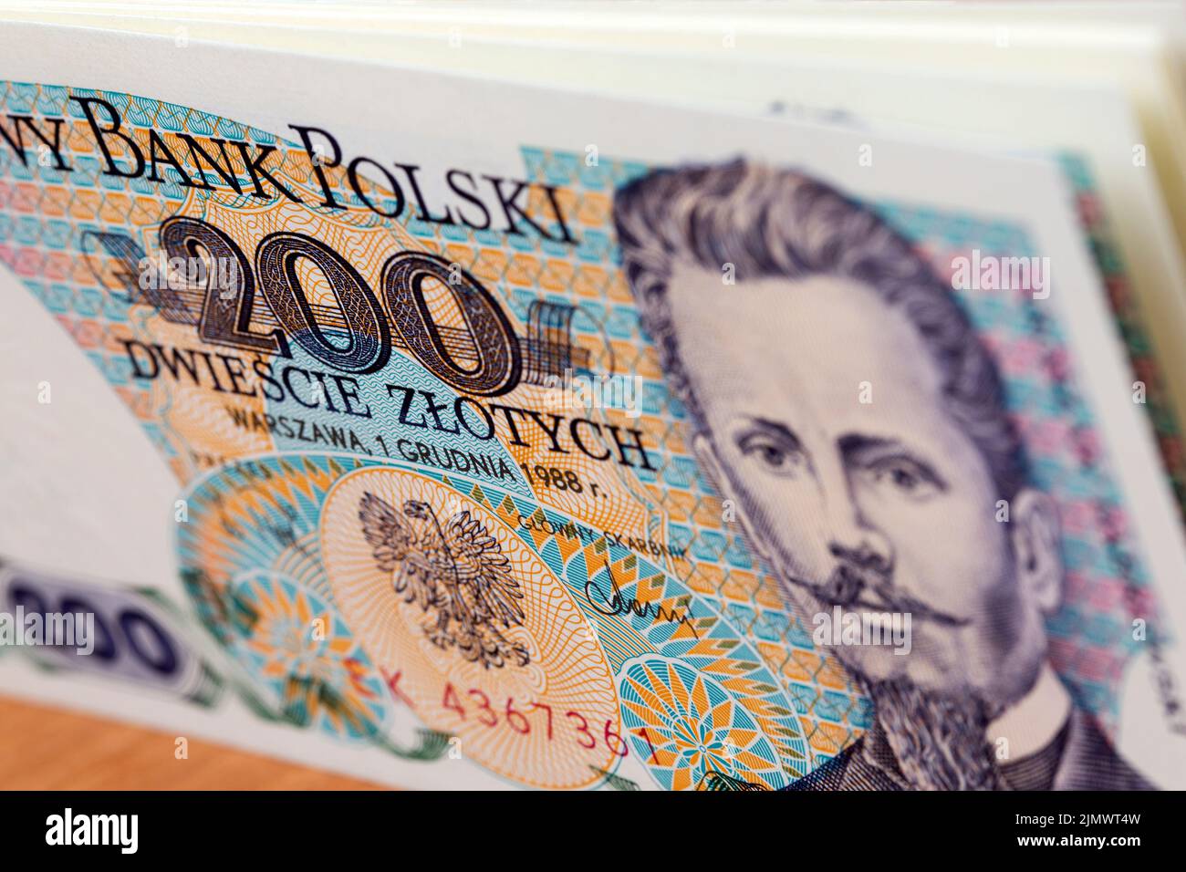old-polish-money-200-zloty-a-business-background-stock-photo-alamy