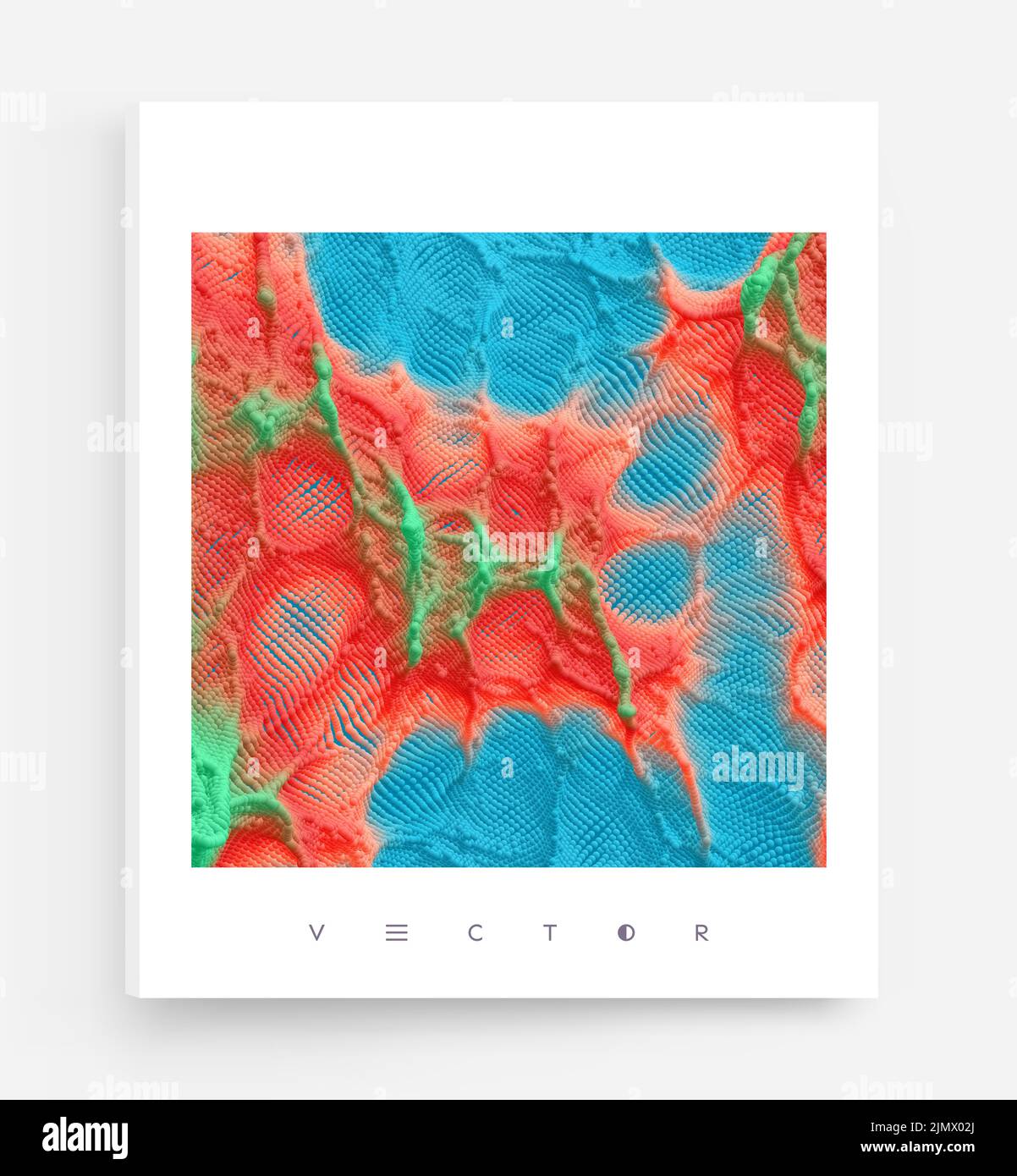 Abstact texture. Background with dynamic particles. 3d vector Illustration. Stock Vector