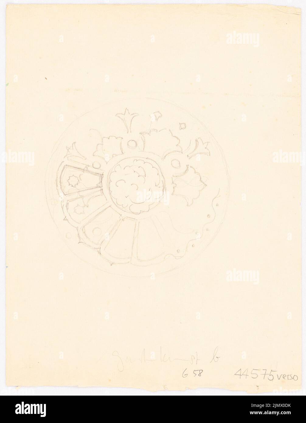 Quast Ferdinand von (1807-1877), gardens (without date): floor plans of ...