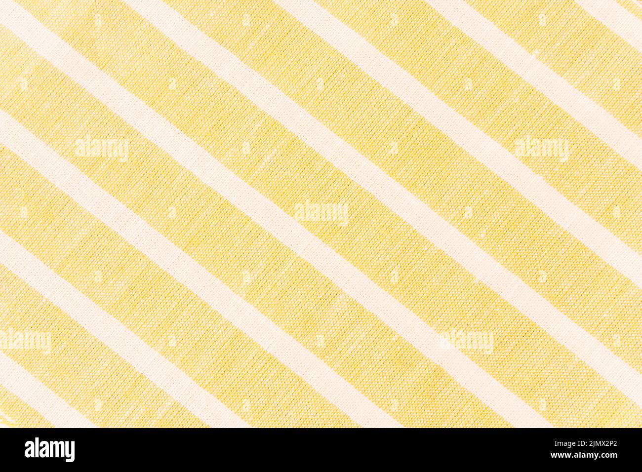 White diagonal line yellow fabric Stock Photo