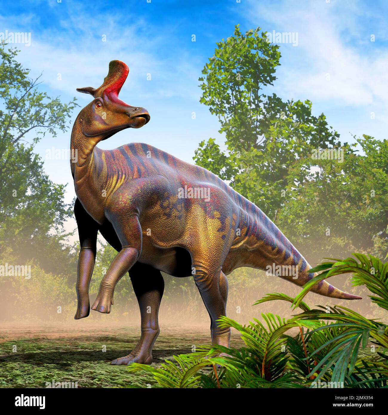 Lambeosaurus lambei Stock Photo